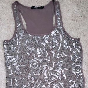 BKE boutique sequin tank